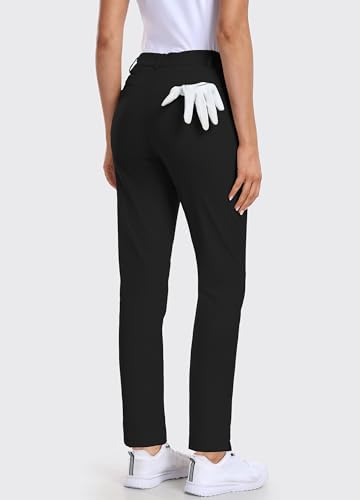 Hiverlay Womens Golf Pants Stretch Work Ankle Pants with Pockets Quick Dry Straight Business Casual Hiking Pants4