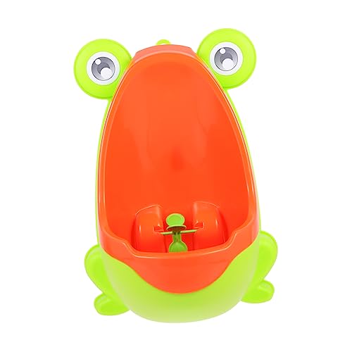 QUMIIRITY 男の子用幼児用小便器 フロッグデザイン プラスチック製 取り付け簡単 トイレトレーニング用 幼児用トイレ 子供用トイレ おしゃれ便利
