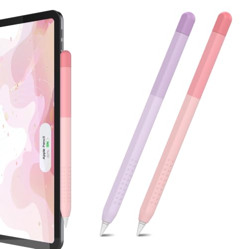 Image of Delidigi for Apple Pencil Pro (2024) & Apple Pencil 2nd Generation Case | 2 Gradient Color Design Silicone Sleeve Cover, Comfortable Grip, Magnetic Charging Compatible, Double Tap Support