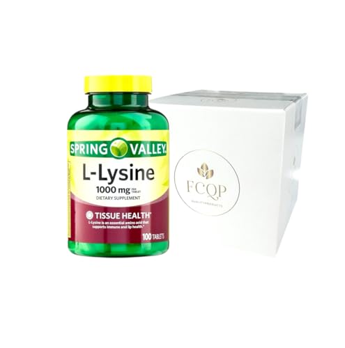 Spring Valley L-Lysine Dietary Supplement 1000mg 100 Tablets