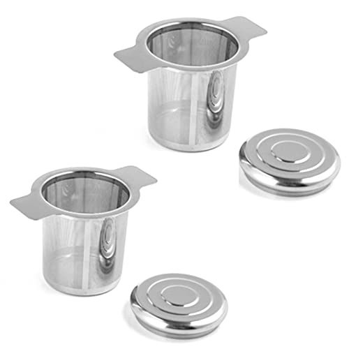 2 Piezas Colador De Té De Acero Inoxidable Pequeño Filtro De Té Para Té A Granel Filtro De Residuos De Té Colador De Té… - Imagen 3