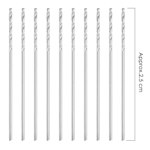 10Pcs 0.75mm Straight Shank Drill Bit for Pearl Beads Jewelry Making and Drilling Tools Processing