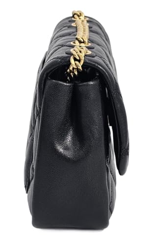 Tory Burch 148243 Willa Black Diamond Quilted With Gold Hardware Women's Shoulder Bag3