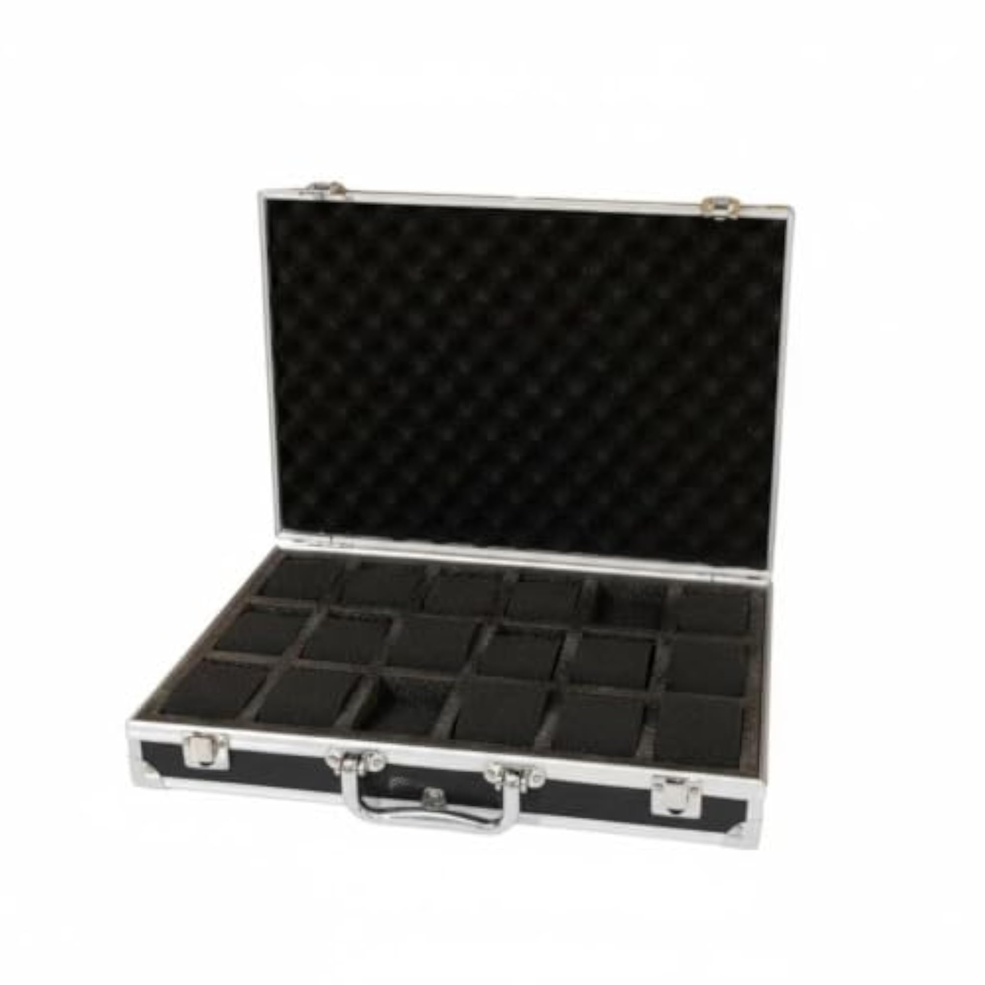 Aluminum Watch Briefcase, Large Capacity Travel Case