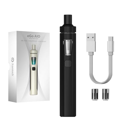 JOYETECH Ego AIO Kit Vape 1500 mAh Cigarette Électronique sans Nicotine sans Tobac Black