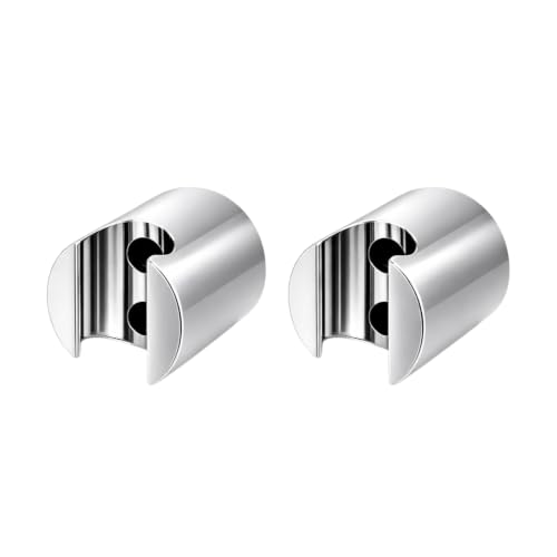 Image of Wall Mounted Health Faucet Holder with Screws | Heavy-Duty Hand Shower & Bidet Spray Wall Hook | Durable Bathroom Holder for Jet Spray, Toilet Spray Gun & Handheld Shower | Rust Resistant | Pack of 2