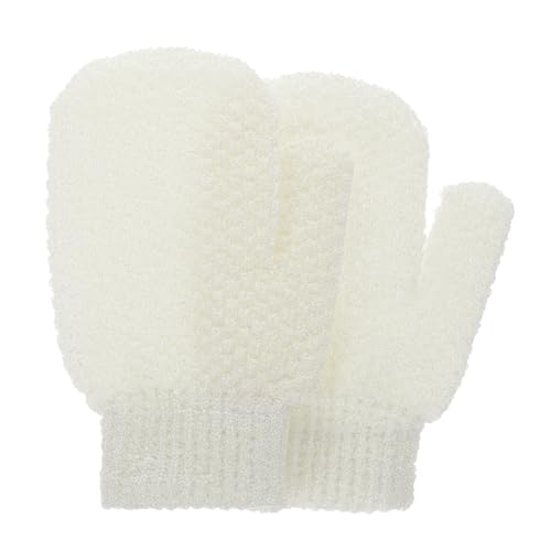 2 Piezas Guantes Exfoliantes para Ducha de Herramientas de Exfoliación Corporal Ergonómico Material Toalla para Limpieza de Baños Color