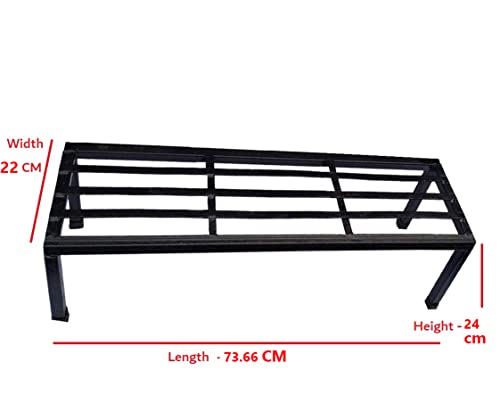 IRON LANDS SOLID High Step Premium Pot Plant Stand Garden Bench for Roof and Outdoor Plant Stand for Balcony, 29-inch (Set of 1 Pcs)