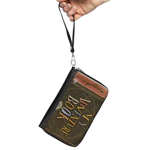 Buckle-Down Women's PU Zip Around Wallet Rectangle-UP, Up, 7.5"x4.5"2