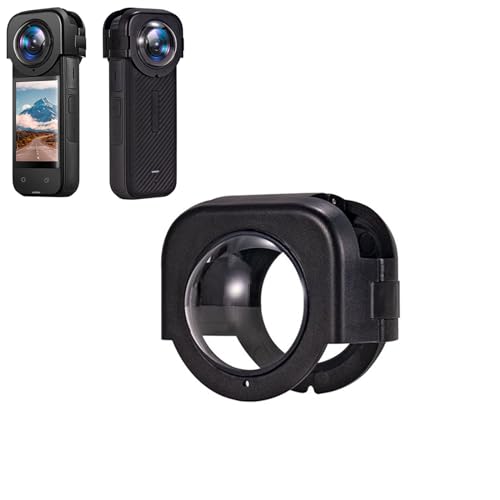 LICHIFIT Cubierta protectora de plástico de policarbonato transparente a presión para cámara de acción Insta360 X4, tapa de lente de alta transmitancia, antiarañazos, accesorios de marco