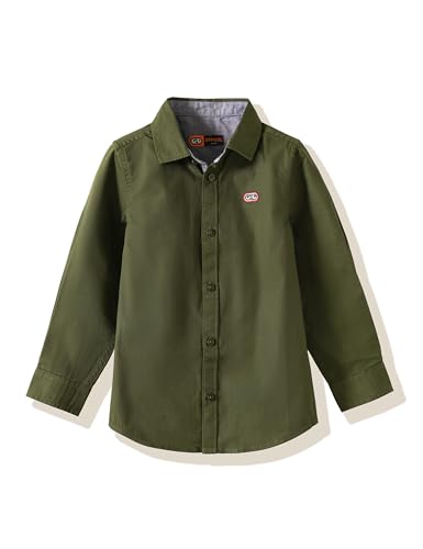 Image of Amazon Brand - Symbol Boys 100% Cotton Casual Shirt | Full Sleeves | Regular Fit | Age 2-14 Years