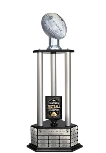 Image of TrophySmack 19-Year Perpetual Fantasy Football Trophy, Custom Engraved