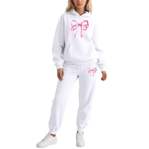 Survêtement blanc XL ensemble de sport premium avec finitions soignées et coton doux