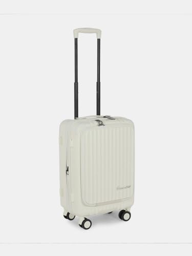 Image of SWISS MILITARY Polycarbonate Summit 360 Rotatable 8 Wheels 60cm Hard Trolley Luggage, Anti Theft Zip, TSA Lock, 15.6 inch Laptop Compartment, Expandable Storage Suitcase & Dust Cover Free Small White 62L