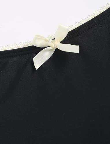 ZAFUL Women's String Triangle Bikini Sets Sexy Triangle Textured Tied High Cut Swimsuit Brazilian 2 Piece Bathing Suit4