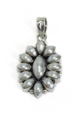 925-92.5 Sterling Silver EXCLUSIVE PEARL STONE Pendant for women and girls