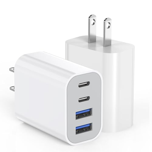 40W USB-C charger block 4-port (2-pack) for iPhone and iPad