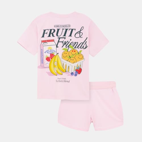 Image of Nap Chief Girls Cotton Cartoon Characters and Printed Co ord Sets, T Shirt and Shorts for Casual Wear