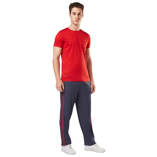 Image of berge' Men Cotton Polyester Comfy Regular Fit Sports Quality Track Pants with Secure Zipper Pocket, Casual Wear Lower Tracks Pant