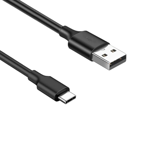 Pocxwa USB-A to USB-C Charging Cable, USB 2.0 Fast Charger Cord 3.3Ft Compatible with Samsung Galaxy S10 S9 S8 A15 A25 A35 A55, LG G8 G7 G6 G5, Moto G, Sony Xperia Android Cellphone Tablets 1-Pack
