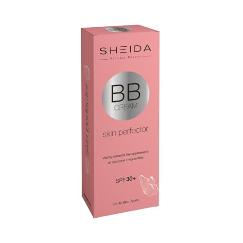 SHEIDA BB Creme Leight, Getönte Tagescreme mit SPF 30+, 24h Feuchtigkeit und Hautoptimierer für einen ebenmäßigen Teint, angereichert mit Vitamin E & C