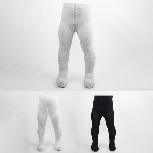 bistyle Baby Girls Tights Thick Leggings Soft | Warm Organic Cotton Stockings Pantyhose | Newborn Infant Toddler 3 Pack 5