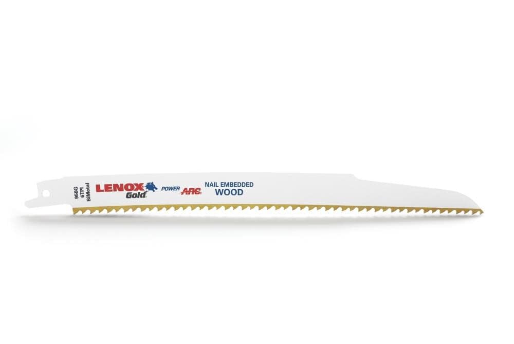 Lenox tools 21062956GR - 229 mm 6 tpi swing power oro arco lama e chiodi di legno incorporato tagliate (5-pack)