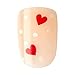 KISS imPRESS Press-On Manicure Limited Edition Valentine Nails, ‘Crazy Over You’, 30 Count Red IM82X
