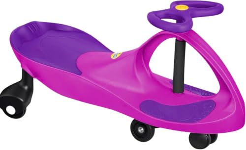 Image of PlasmaCar Original Wiggle Car Ride On Toy for Kids, No Batteries, Pedals, or Gears, Indoor /Outdoor Ride-On Car for Boys Girls Ages 3 and Up, Wiggle Car for Kids and Adults, Fuchsia Pink /Purple