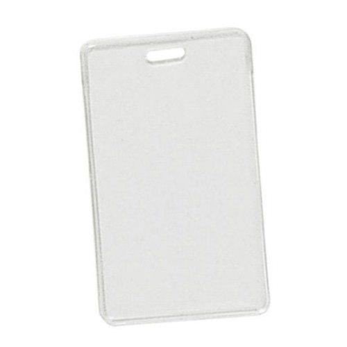 Clear Vinyl Vertical Proximity Badge Holder with Slot - 100pk MyBinding 1840-5050 Clear