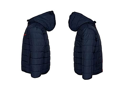 Nike Jaqueta acolchoada básica básica para meninos para crianças pequenas cor Obsidiana/vermelho uni