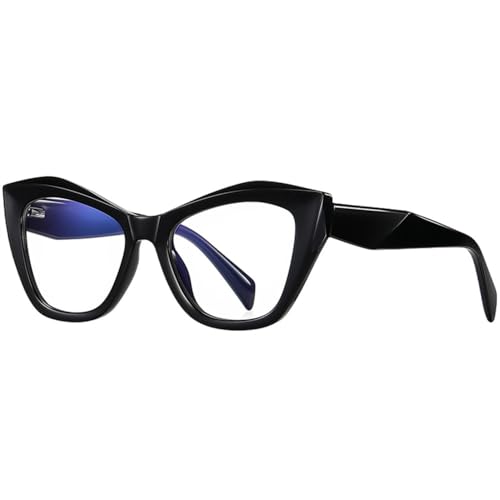 Lunettes oeil de chat en acétate résistant et verres transparents épais MUTYNE