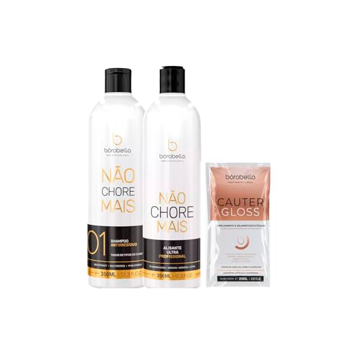 Kit Escova Progressiva Não Chore Mais, 350ml- Borabella