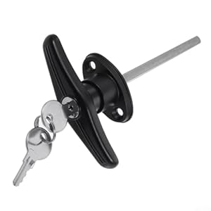 Wheatthrive T-Griff Garagentürschloss Zinklegierung