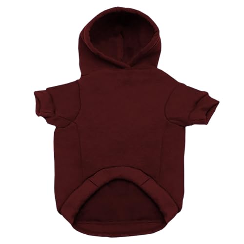 Izefia Dog Hoodie Clothes I Love My Mom Fleece Sweater Winter Sweat Shirt Warm Cotton Hoodies for Small Dogs Cat Mum Brown XL - Image 3