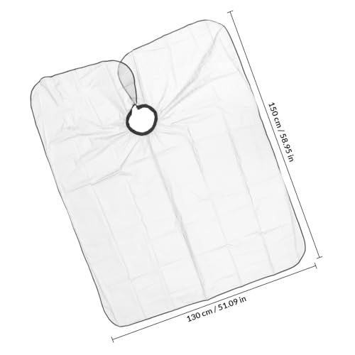 Capa para peluquería CLISPEED, delantal impermeable para cuidado del cabello, tratamiento con aceite, diseño ajustable, material plástico EV liviano y duradero, ideal para uso profesional en barbería y salón. miniatura 2