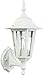 Craftmade Z150-TW Straight Glass Outdoor Wall Mount Sconce Lighting, 1-Light, 60 Watts, Textured Matte White (8" W x 16" H)