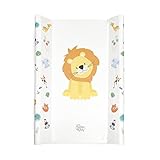 Das sind die 4 besten Wickelplatten für das Kinderbett Wickelauflage 50x70 cm - feste Wickelunterlage keil Wickeltisch abwaschbar Wickelmulde 70x50 cm Safari Motiv