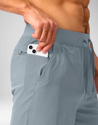 Image of Soothfeel Men's Running Shorts with Zipper Pockets 9 inch / 7 inch / 5 inch Quick Dry Eight Basketball Gym Workout Athletic Shorts