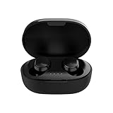 Fones de ouvido intra-auriculares sem fio BT 5.0 Fones de ouvido esportivos leves para iOS/Android Som estéreo Hi-Fi, preto