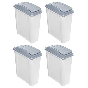 M1SS (Set Of 3) 25L Litre Plastic Indoor Outdoor Recycle Slimline