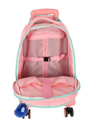 Mochila Carrinho Luxcel Stitch Salmao Mc47746sc