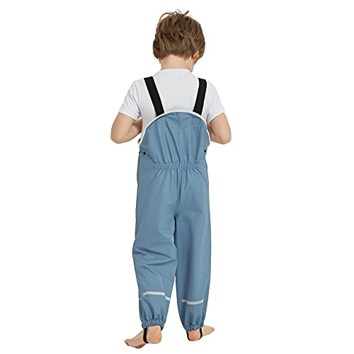 Image of Kids Unisex Rain Pants, Green, Size 2-9 Years
