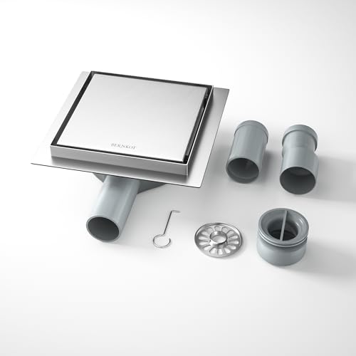 Bernkot Bodenablauf Dusche Edelstahl,15cm 2in1 Befliesbar Duschrinne...