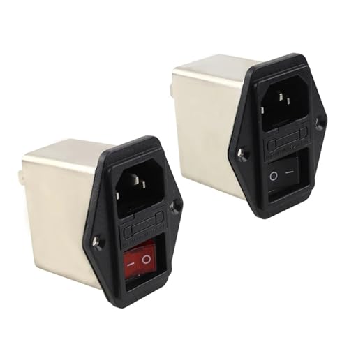 Filtro EMI de potencia 10A con conector enchufe IEC e interruptor basculante CW2B-10A-T 7