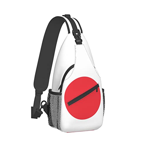 Mochila bandolera unisex de Japón color negro miniatura 3