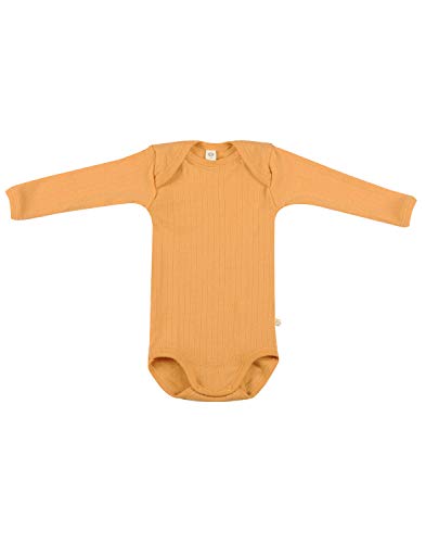Preisvergleich Produktbild Dilling Gerippter Baby Body aus 100% Bio-Merinowolle Gelb 92