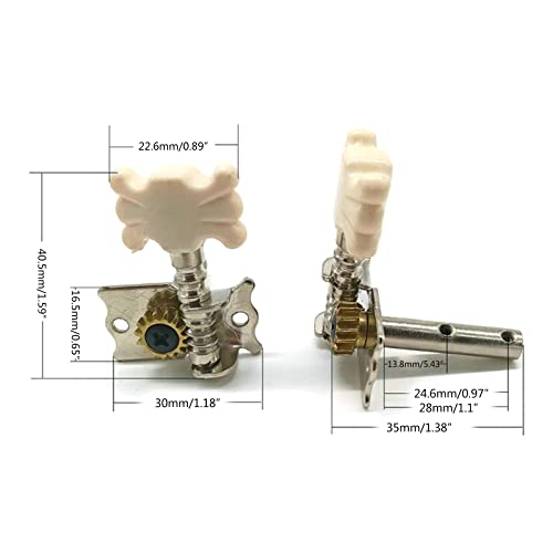 Chevilles d’accordage pour guitare acoustique – Argenté perlé – Accessoires mécaniques – 3r3l – Chevilles d’accordage pour cordes de guitare – Tête unique - Les Beatles, Paul McCartney, John Lennon, RIngo Starr, George Harrison Chevilles d'accordage pour guitare acoustique - Argenté perlé - Accessoires mécaniques - 3r3l - Chevilles d'accordage pour cordes de guitare - Tête unique – Image 3