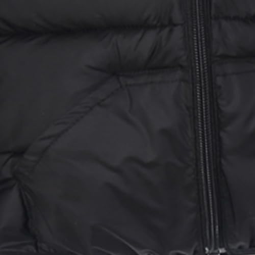 Kids Winter Puffer Jacket with Bear Ear Full Zip Hooded Down Coat Toddler Warm Outerwear with Pockets 2-7 Years4