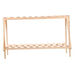 BESPORTBLE 1Pc Wooden Plant Stand Multi-layer Flower Pot Display Shelf for Indoor Outdoor Use Versatile Storage Rack for Garden Supplies and Potted Plants Sturdy Design